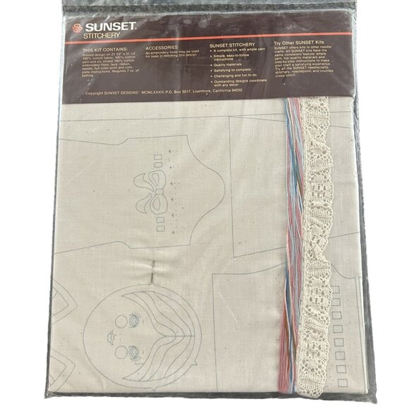 NIP Sunset Stitchery Kit To Make Stuffed Victorian 18" Doll EMILY #2867 Crafting - Picture 2 of 2